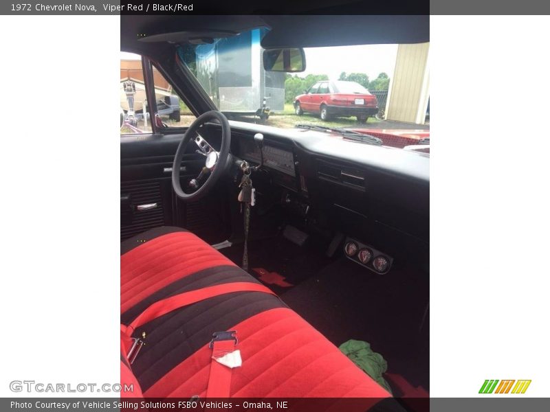 Viper Red / Black/Red 1972 Chevrolet Nova