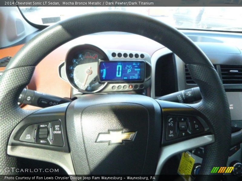 Mocha Bronze Metallic / Dark Pewter/Dark Titanium 2014 Chevrolet Sonic LT Sedan