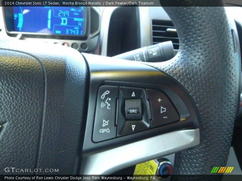 Mocha Bronze Metallic / Dark Pewter/Dark Titanium 2014 Chevrolet Sonic LT Sedan