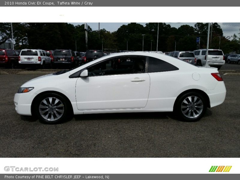 Taffeta White / Gray 2010 Honda Civic EX Coupe