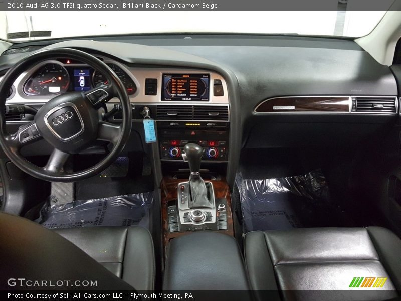 Brilliant Black / Cardamom Beige 2010 Audi A6 3.0 TFSI quattro Sedan