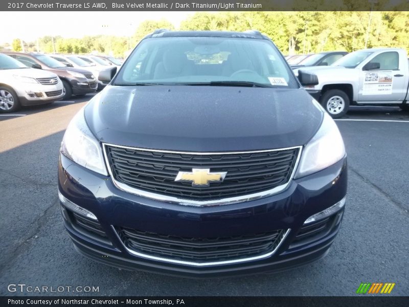 Blue Velvet Metallic / Dark Titanium/Light Titanium 2017 Chevrolet Traverse LS AWD