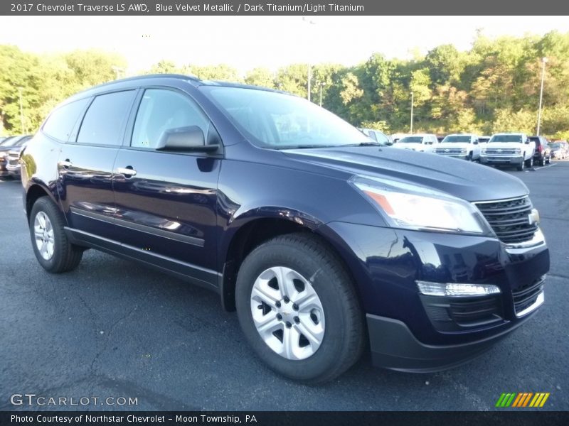 Blue Velvet Metallic / Dark Titanium/Light Titanium 2017 Chevrolet Traverse LS AWD