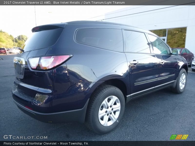 Blue Velvet Metallic / Dark Titanium/Light Titanium 2017 Chevrolet Traverse LS AWD