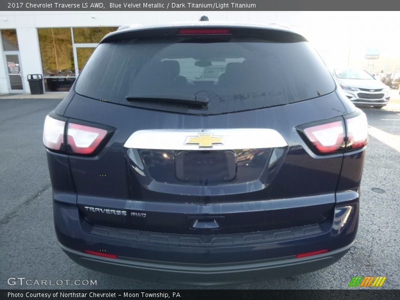 Blue Velvet Metallic / Dark Titanium/Light Titanium 2017 Chevrolet Traverse LS AWD