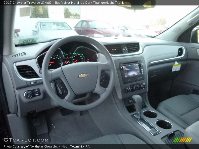 Blue Velvet Metallic / Dark Titanium/Light Titanium 2017 Chevrolet Traverse LS AWD