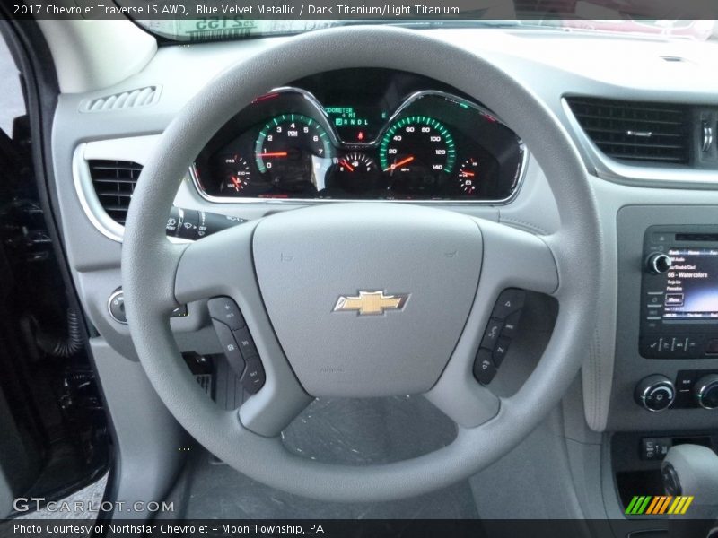 Blue Velvet Metallic / Dark Titanium/Light Titanium 2017 Chevrolet Traverse LS AWD
