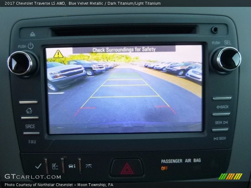 Blue Velvet Metallic / Dark Titanium/Light Titanium 2017 Chevrolet Traverse LS AWD