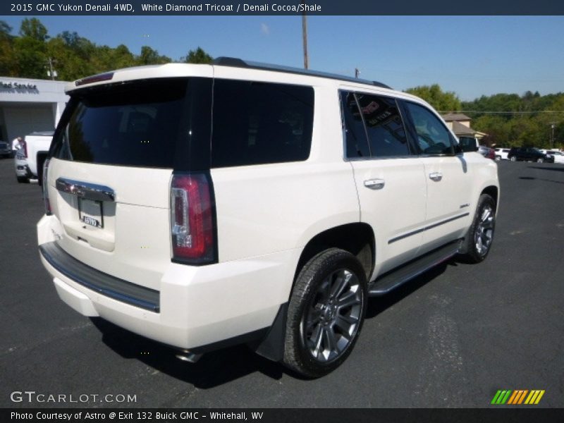 White Diamond Tricoat / Denali Cocoa/Shale 2015 GMC Yukon Denali 4WD