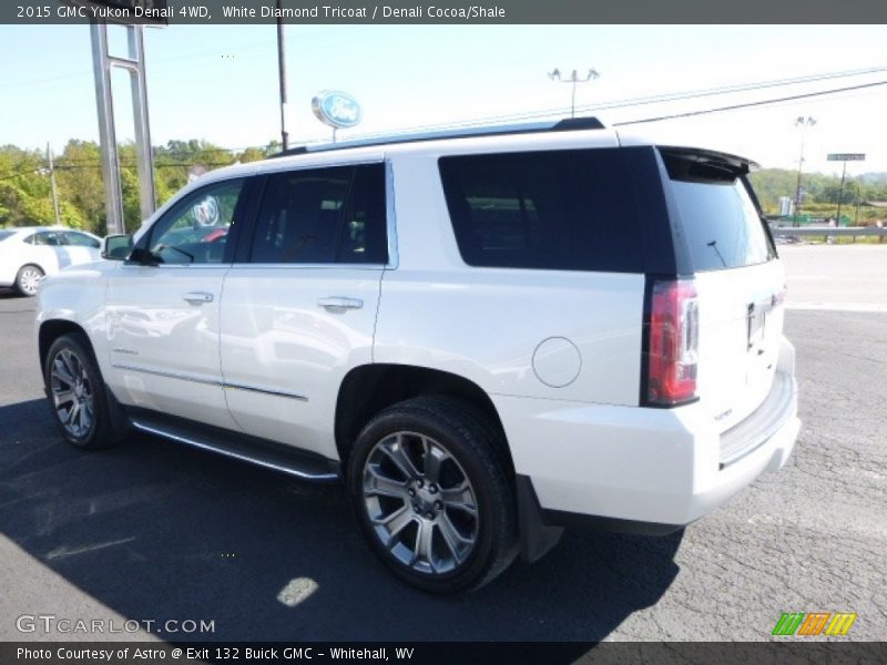 White Diamond Tricoat / Denali Cocoa/Shale 2015 GMC Yukon Denali 4WD