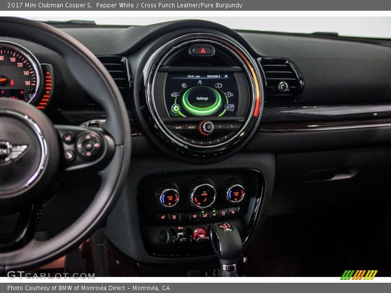 Pepper White / Cross Punch Leather/Pure Burgundy 2017 Mini Clubman Cooper S