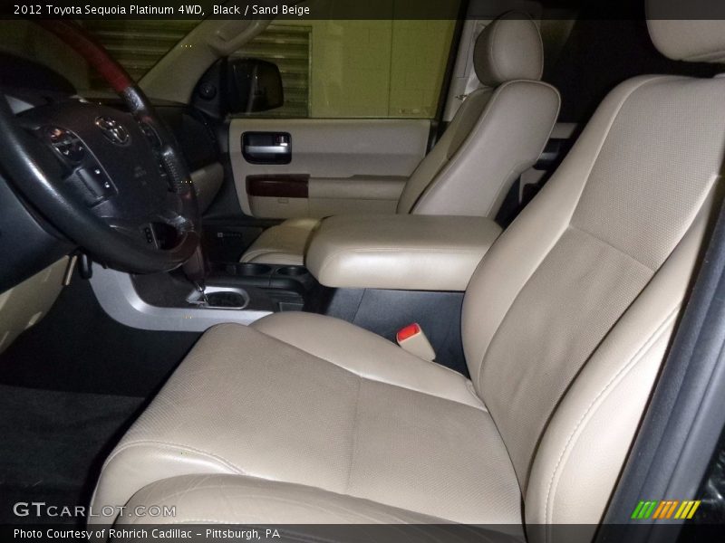 Black / Sand Beige 2012 Toyota Sequoia Platinum 4WD