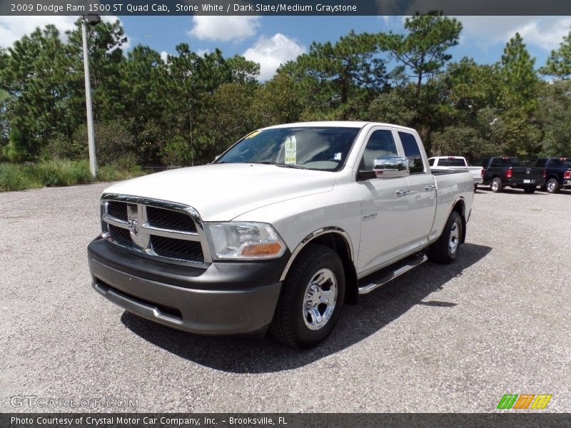 Stone White / Dark Slate/Medium Graystone 2009 Dodge Ram 1500 ST Quad Cab