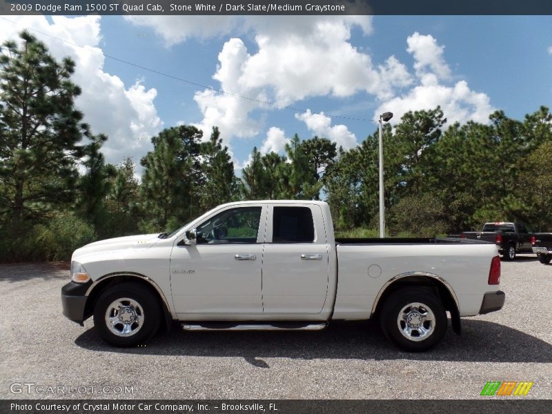 Stone White / Dark Slate/Medium Graystone 2009 Dodge Ram 1500 ST Quad Cab