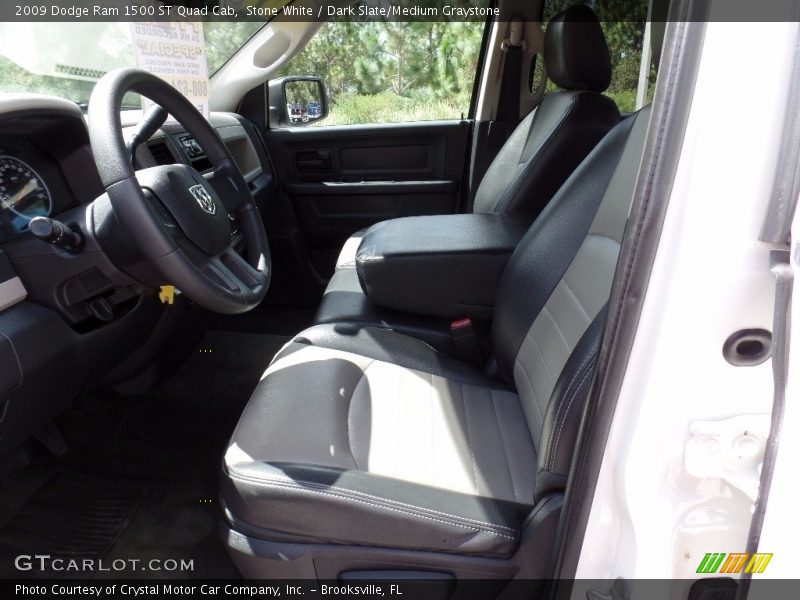 Stone White / Dark Slate/Medium Graystone 2009 Dodge Ram 1500 ST Quad Cab