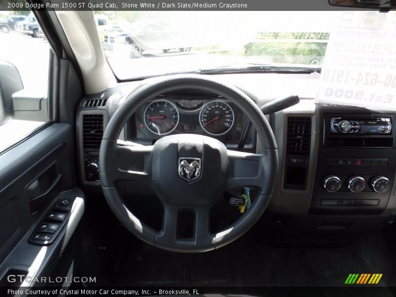 Stone White / Dark Slate/Medium Graystone 2009 Dodge Ram 1500 ST Quad Cab