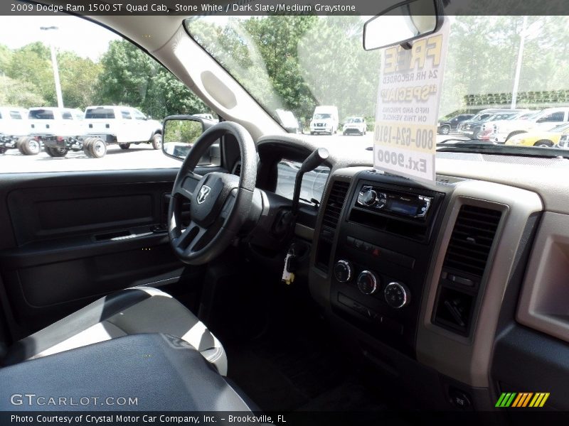 Stone White / Dark Slate/Medium Graystone 2009 Dodge Ram 1500 ST Quad Cab