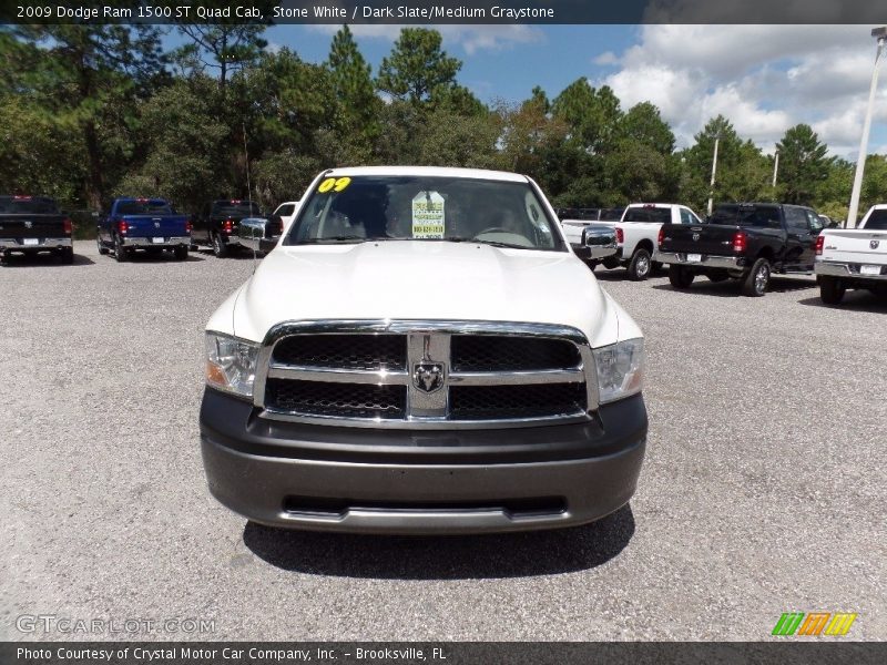 Stone White / Dark Slate/Medium Graystone 2009 Dodge Ram 1500 ST Quad Cab
