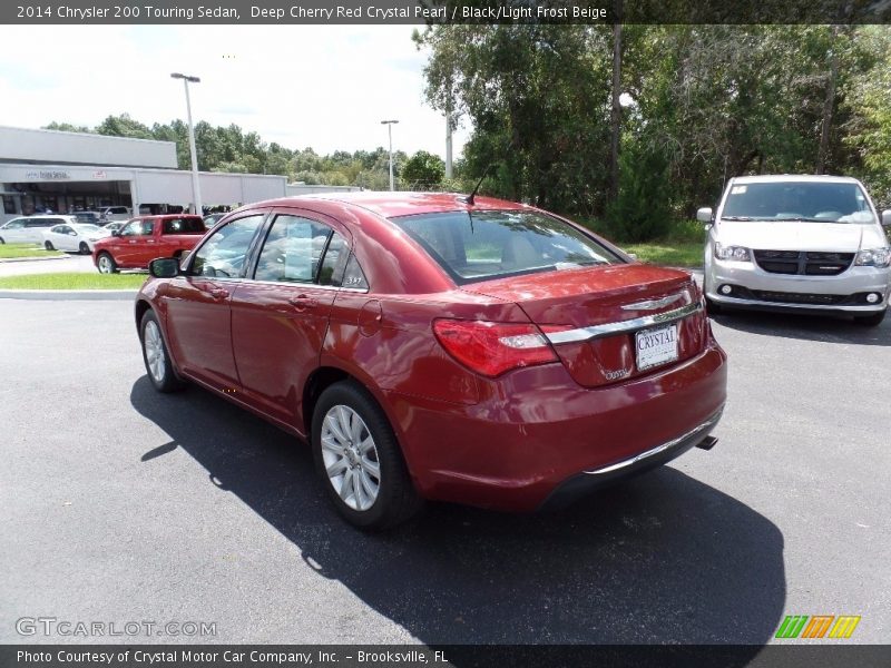 Deep Cherry Red Crystal Pearl / Black/Light Frost Beige 2014 Chrysler 200 Touring Sedan