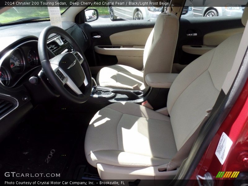 Deep Cherry Red Crystal Pearl / Black/Light Frost Beige 2014 Chrysler 200 Touring Sedan