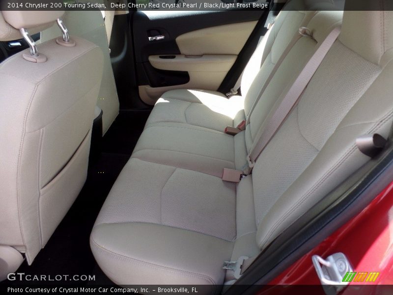 Deep Cherry Red Crystal Pearl / Black/Light Frost Beige 2014 Chrysler 200 Touring Sedan