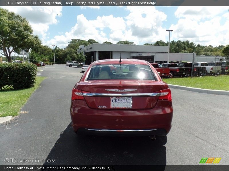 Deep Cherry Red Crystal Pearl / Black/Light Frost Beige 2014 Chrysler 200 Touring Sedan