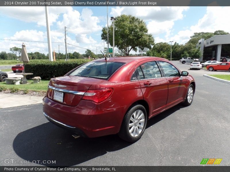 Deep Cherry Red Crystal Pearl / Black/Light Frost Beige 2014 Chrysler 200 Touring Sedan