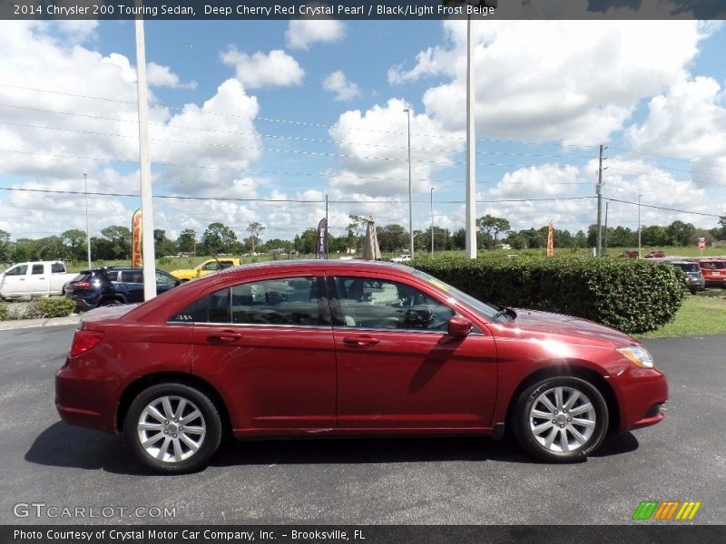 Deep Cherry Red Crystal Pearl / Black/Light Frost Beige 2014 Chrysler 200 Touring Sedan