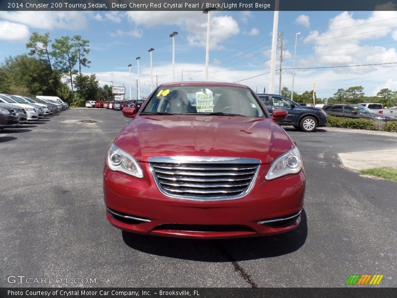 Deep Cherry Red Crystal Pearl / Black/Light Frost Beige 2014 Chrysler 200 Touring Sedan