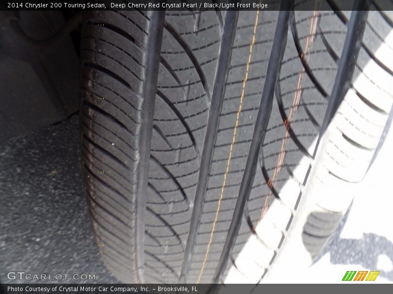 Deep Cherry Red Crystal Pearl / Black/Light Frost Beige 2014 Chrysler 200 Touring Sedan