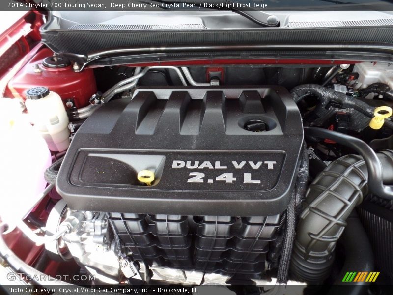 Deep Cherry Red Crystal Pearl / Black/Light Frost Beige 2014 Chrysler 200 Touring Sedan