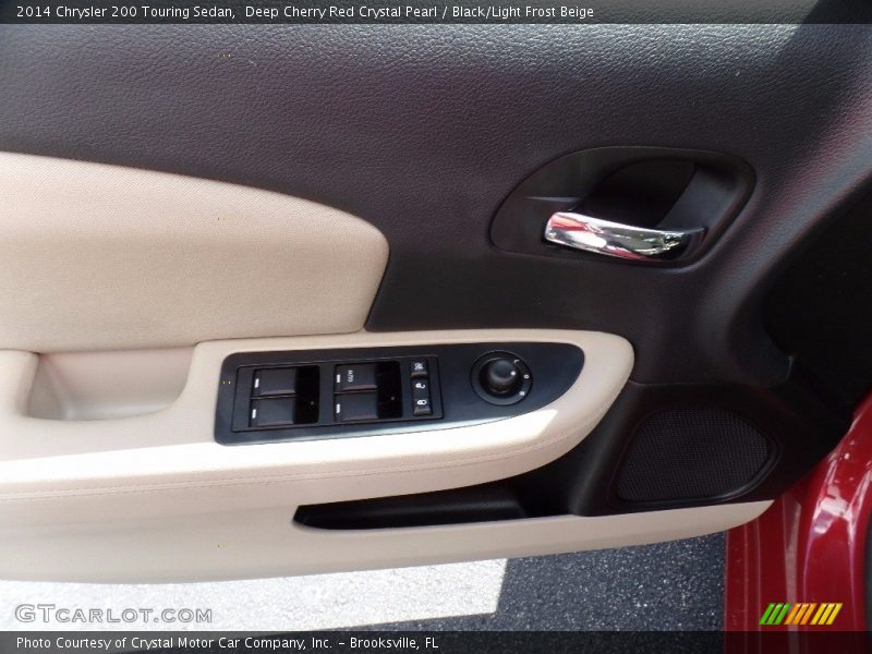 Deep Cherry Red Crystal Pearl / Black/Light Frost Beige 2014 Chrysler 200 Touring Sedan