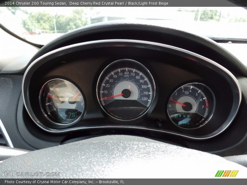 Deep Cherry Red Crystal Pearl / Black/Light Frost Beige 2014 Chrysler 200 Touring Sedan