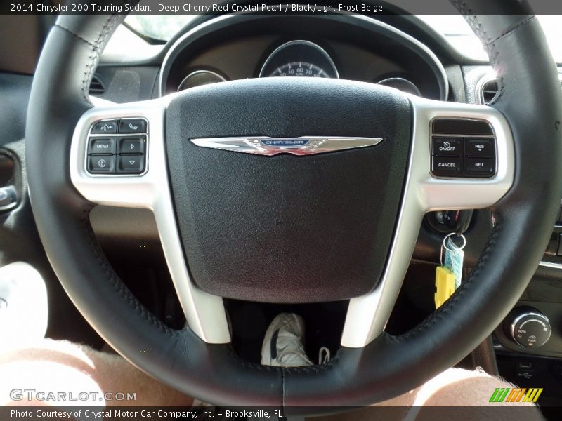 Deep Cherry Red Crystal Pearl / Black/Light Frost Beige 2014 Chrysler 200 Touring Sedan