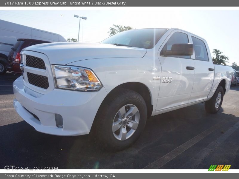 Bright White / Black/Diesel Gray 2017 Ram 1500 Express Crew Cab