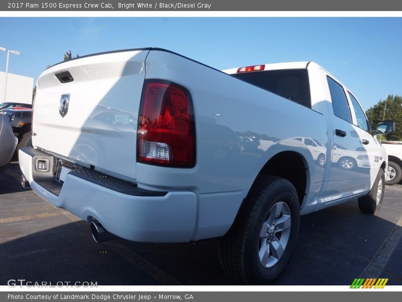 Bright White / Black/Diesel Gray 2017 Ram 1500 Express Crew Cab