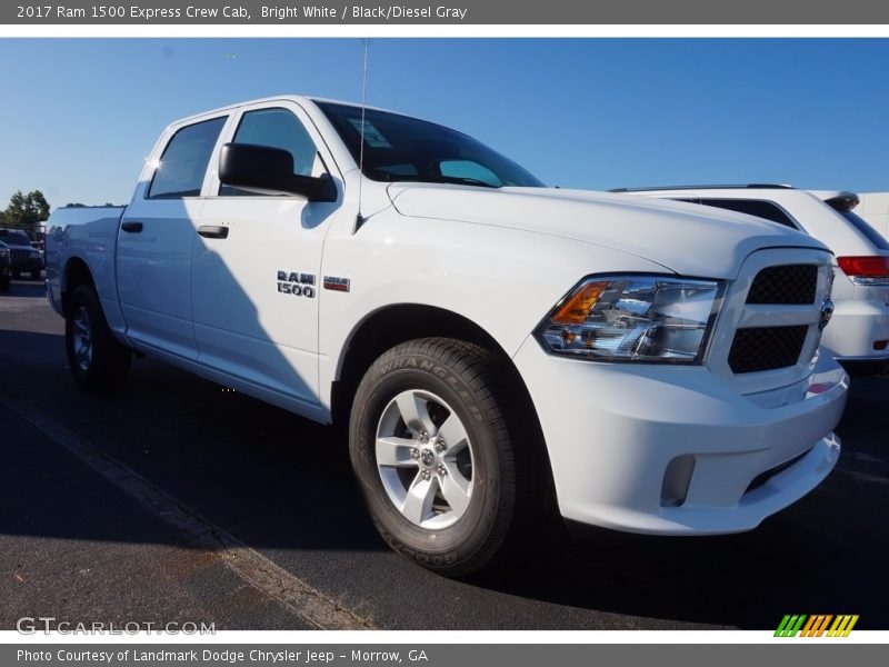 Bright White / Black/Diesel Gray 2017 Ram 1500 Express Crew Cab
