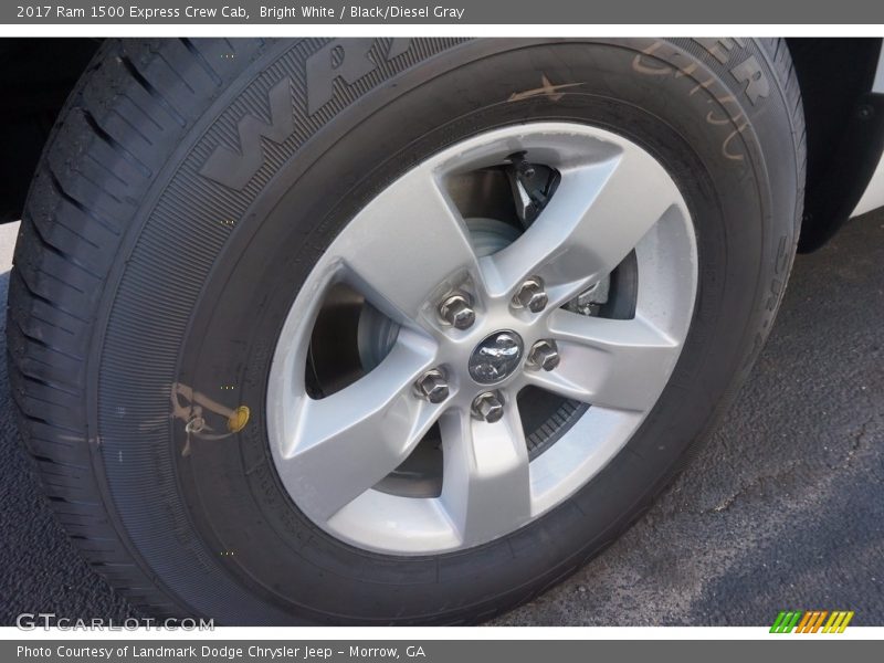 Bright White / Black/Diesel Gray 2017 Ram 1500 Express Crew Cab