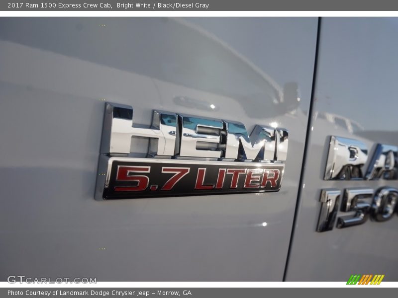 Bright White / Black/Diesel Gray 2017 Ram 1500 Express Crew Cab