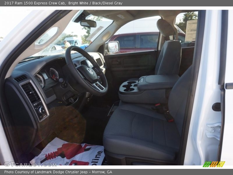 Bright White / Black/Diesel Gray 2017 Ram 1500 Express Crew Cab