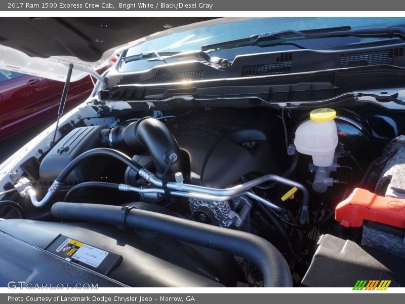 Bright White / Black/Diesel Gray 2017 Ram 1500 Express Crew Cab