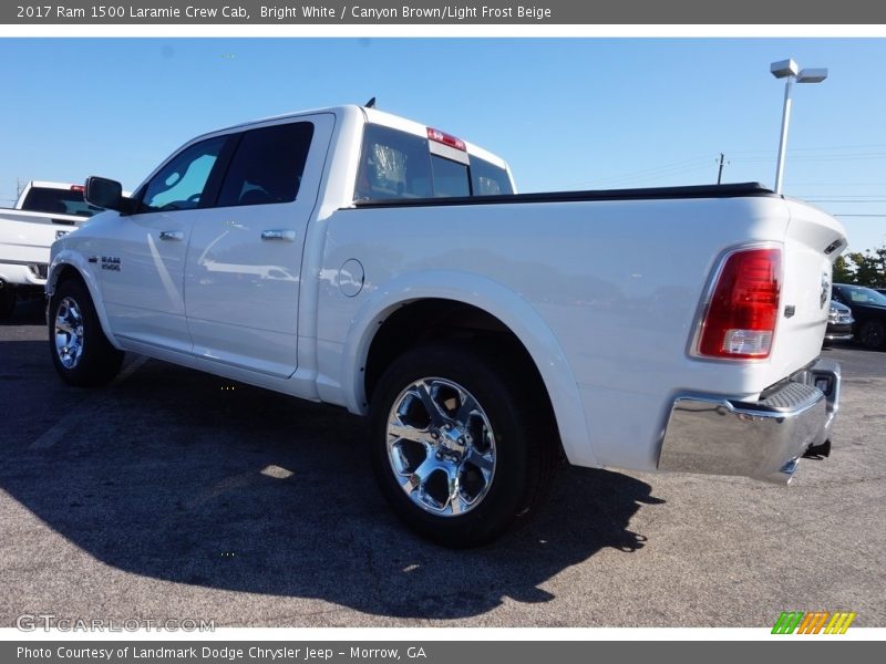 Bright White / Canyon Brown/Light Frost Beige 2017 Ram 1500 Laramie Crew Cab