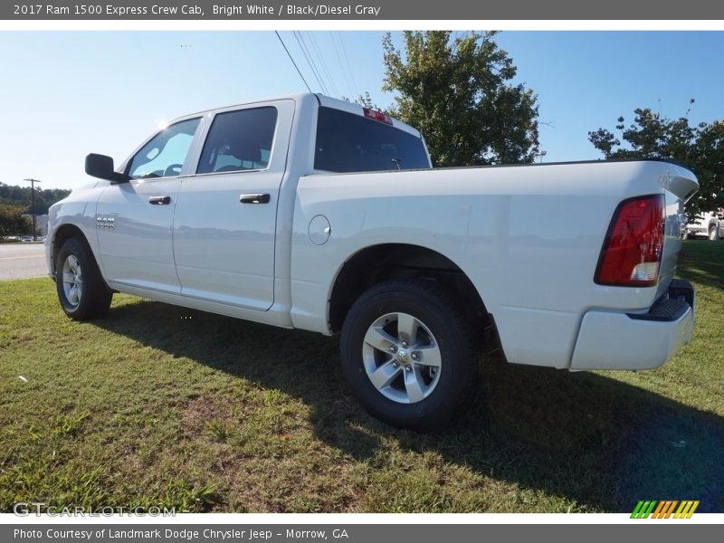 Bright White / Black/Diesel Gray 2017 Ram 1500 Express Crew Cab