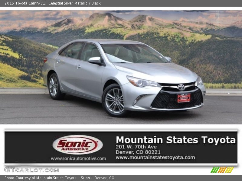 Celestial Silver Metallic / Black 2015 Toyota Camry SE