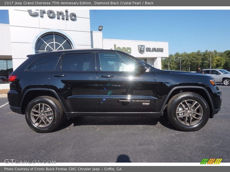 Diamond Black Crystal Pearl / Black 2017 Jeep Grand Cherokee 75th Annivesary Edition