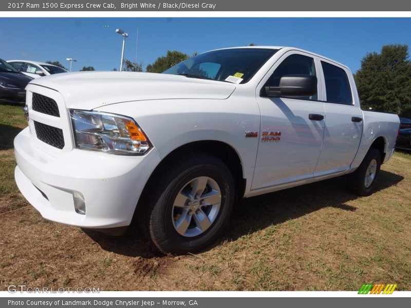 Bright White / Black/Diesel Gray 2017 Ram 1500 Express Crew Cab