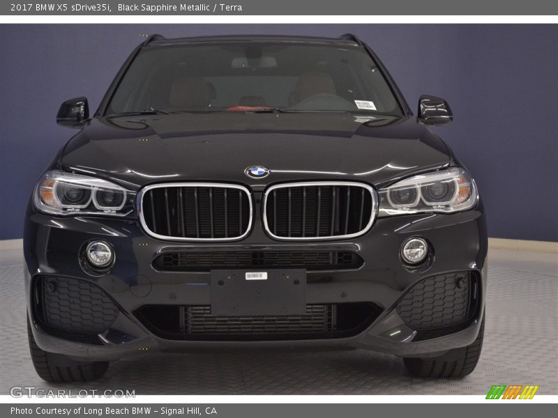 Black Sapphire Metallic / Terra 2017 BMW X5 sDrive35i
