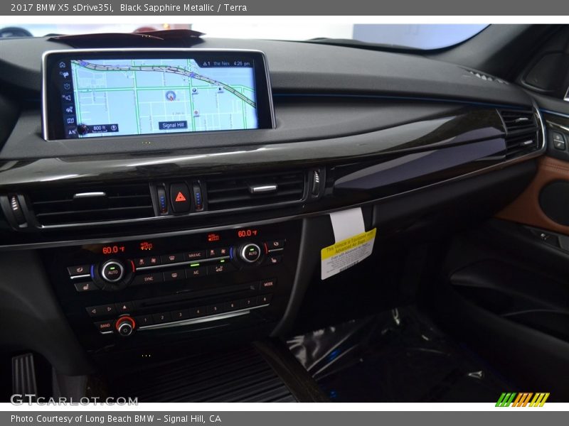 Black Sapphire Metallic / Terra 2017 BMW X5 sDrive35i