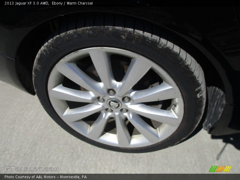 Ebony / Warm Charcoal 2013 Jaguar XF 3.0 AWD