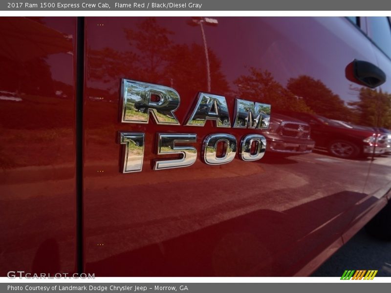Flame Red / Black/Diesel Gray 2017 Ram 1500 Express Crew Cab